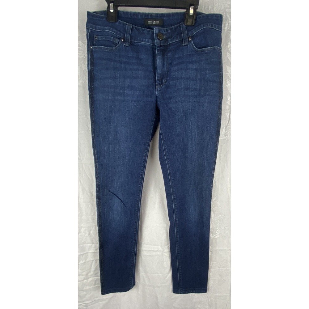 White House | Black Market Skinny Leg Mid Rise Jeans Dark Wash Women's 4R